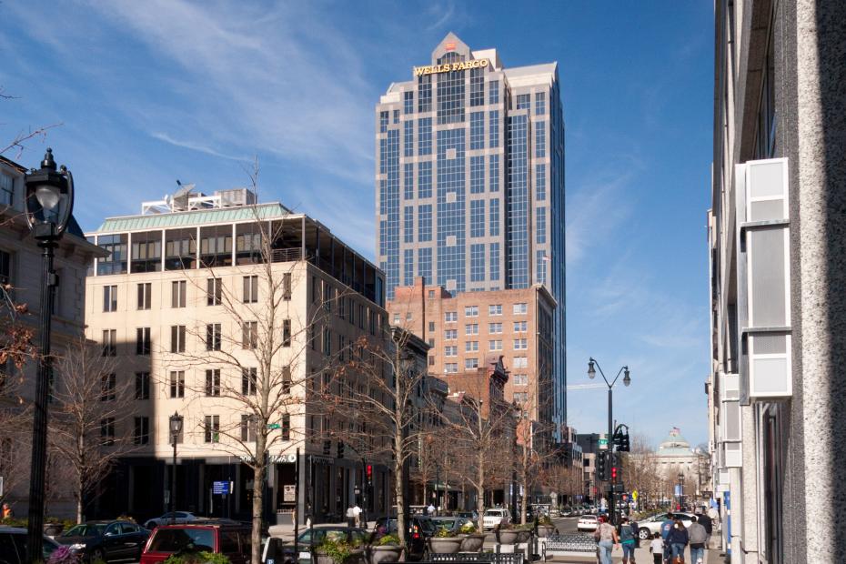 Downtown Raleigh and the Wells Fargo Building 